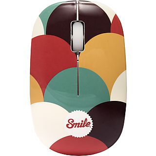 Ratón inalámbrico - Smile Pixie Pennywise, Sensor óptico de precisión con 1000 dpi, Multicolor