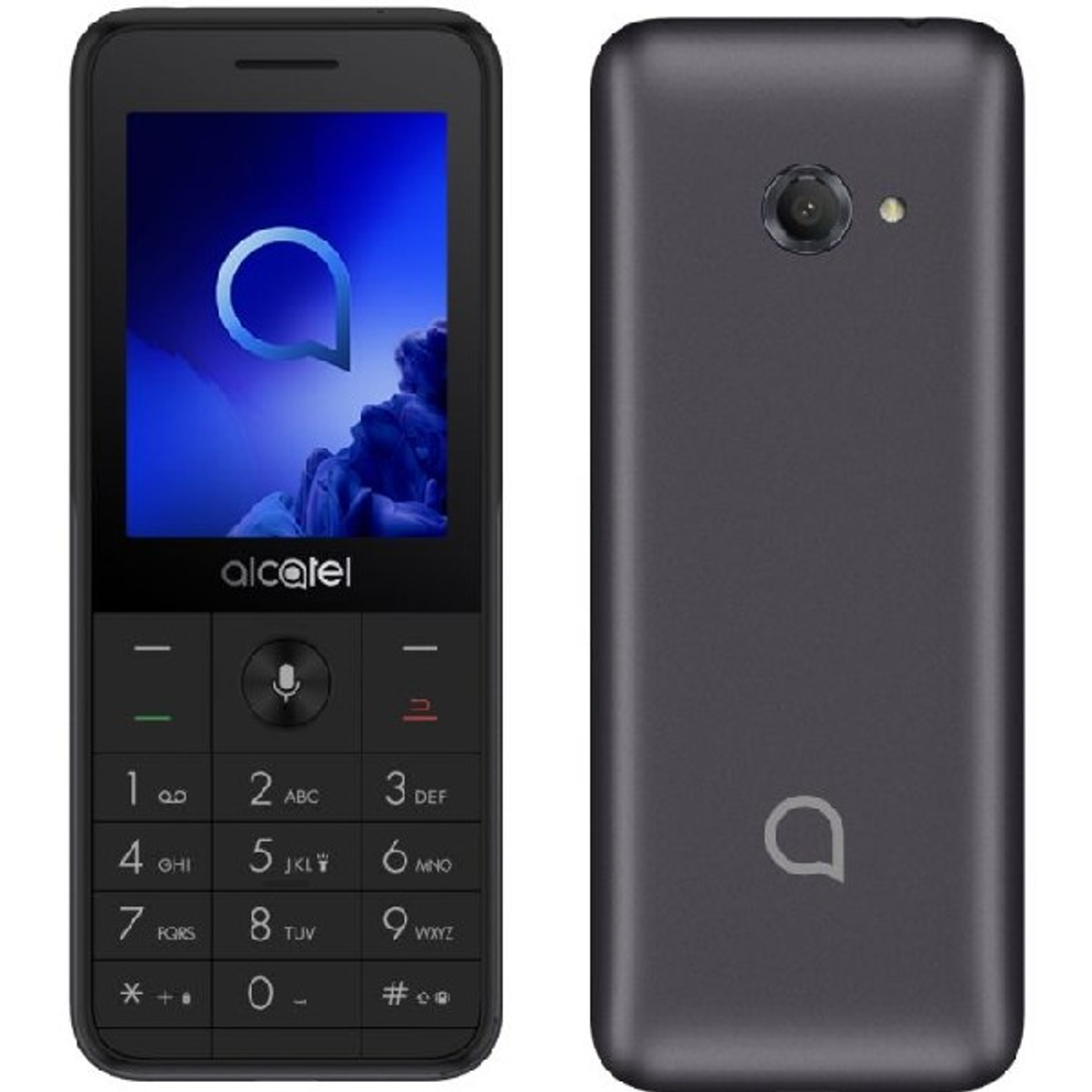 Móvil - Alcatel 3088G Smart 4G Bar, 2.4", SC9820E, 3.2 MP, 4 GB RAM, 512 MB, 1500 mAh, Gris