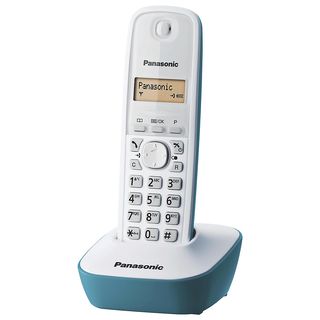 Teléfono para casa - PANASONIC KX-TG1611SPC, RDSI, Azul y Blanco