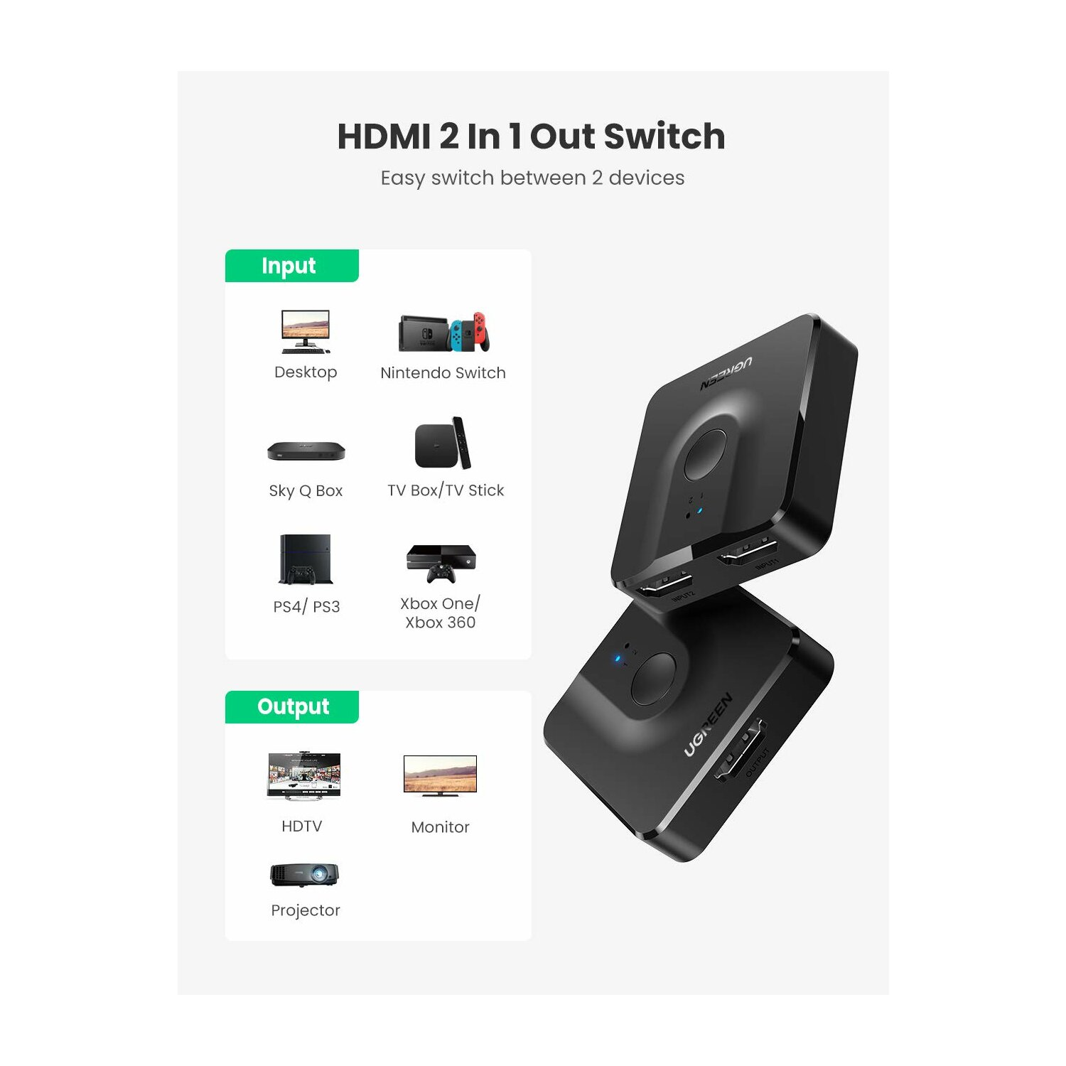HDMI UGREEN Switch 50966