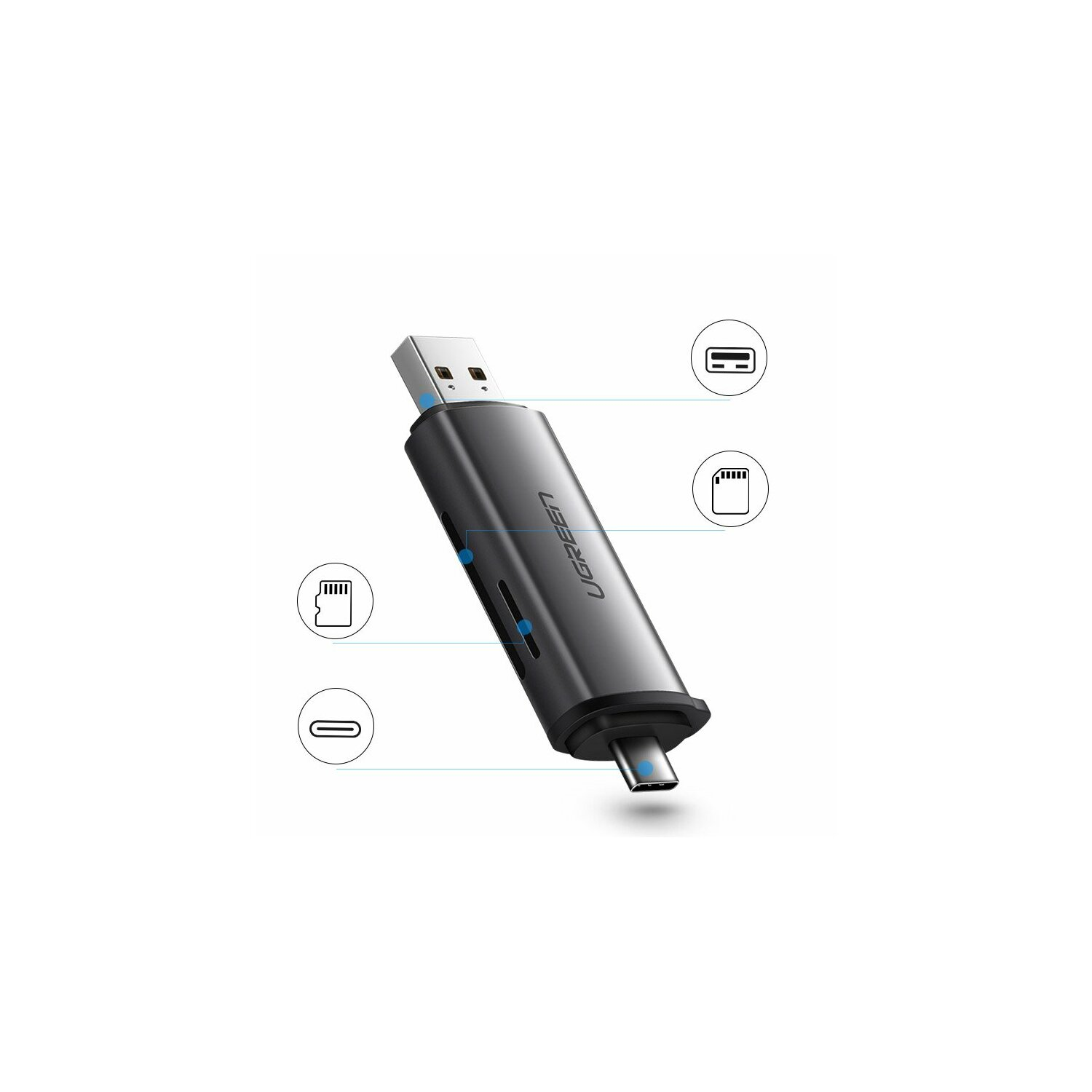 UGREEN SD / Micro SD Kartenleser Adapter