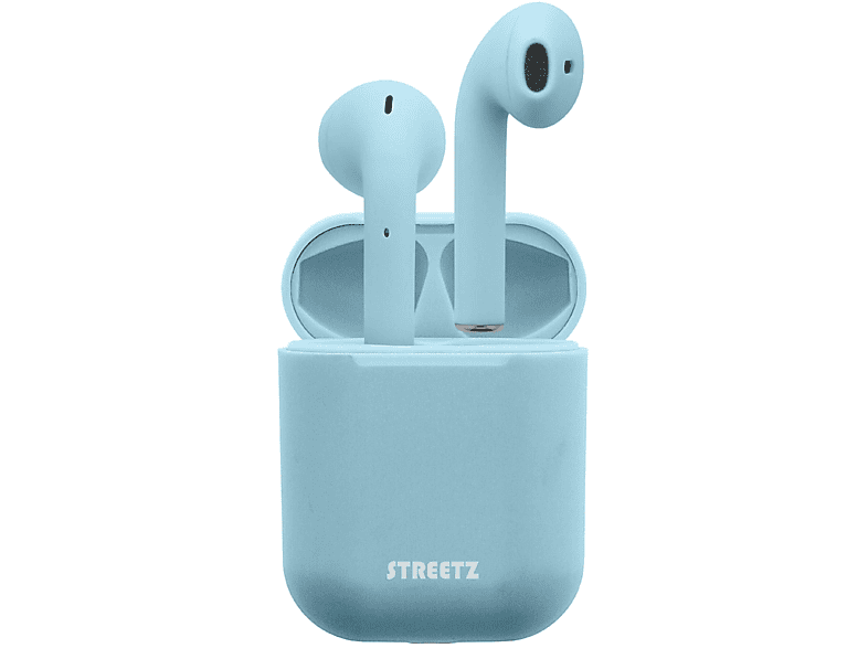 STREETZ TWS Bluetooth In-Ear Kopfhörer, In-ear Kopfhörer hellblau