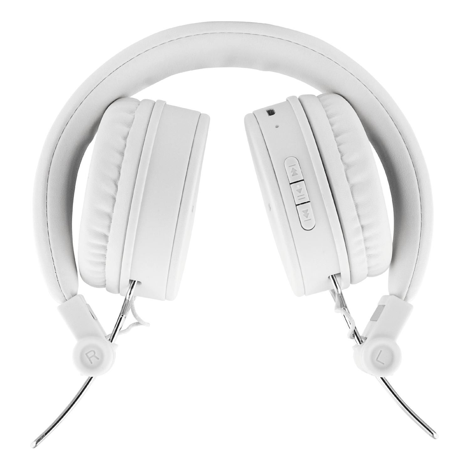 STREETZ Bluetooth Kopfhörer, Over-ear weiß faltbar, Kopfhörer