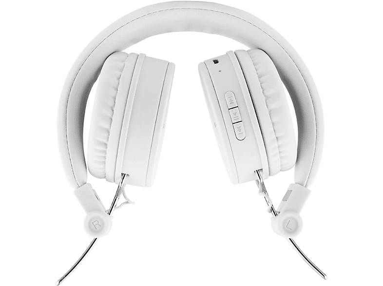 STREETZ Bluetooth Kopfhörer, faltbar, Over-ear Kopfhörer weiß