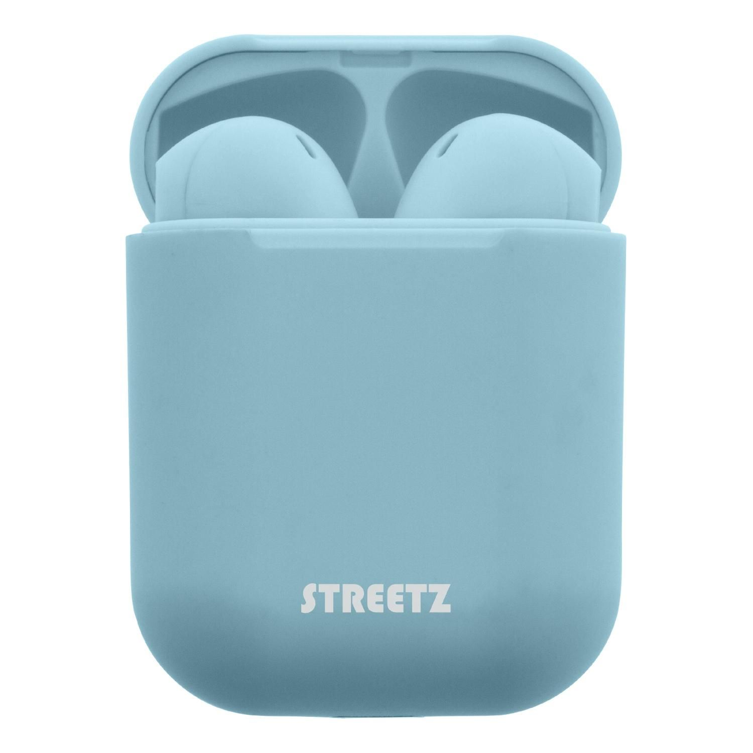 STREETZ TWS Bluetooth In-Ear Kopfhörer, Kopfhörer hellblau In-ear