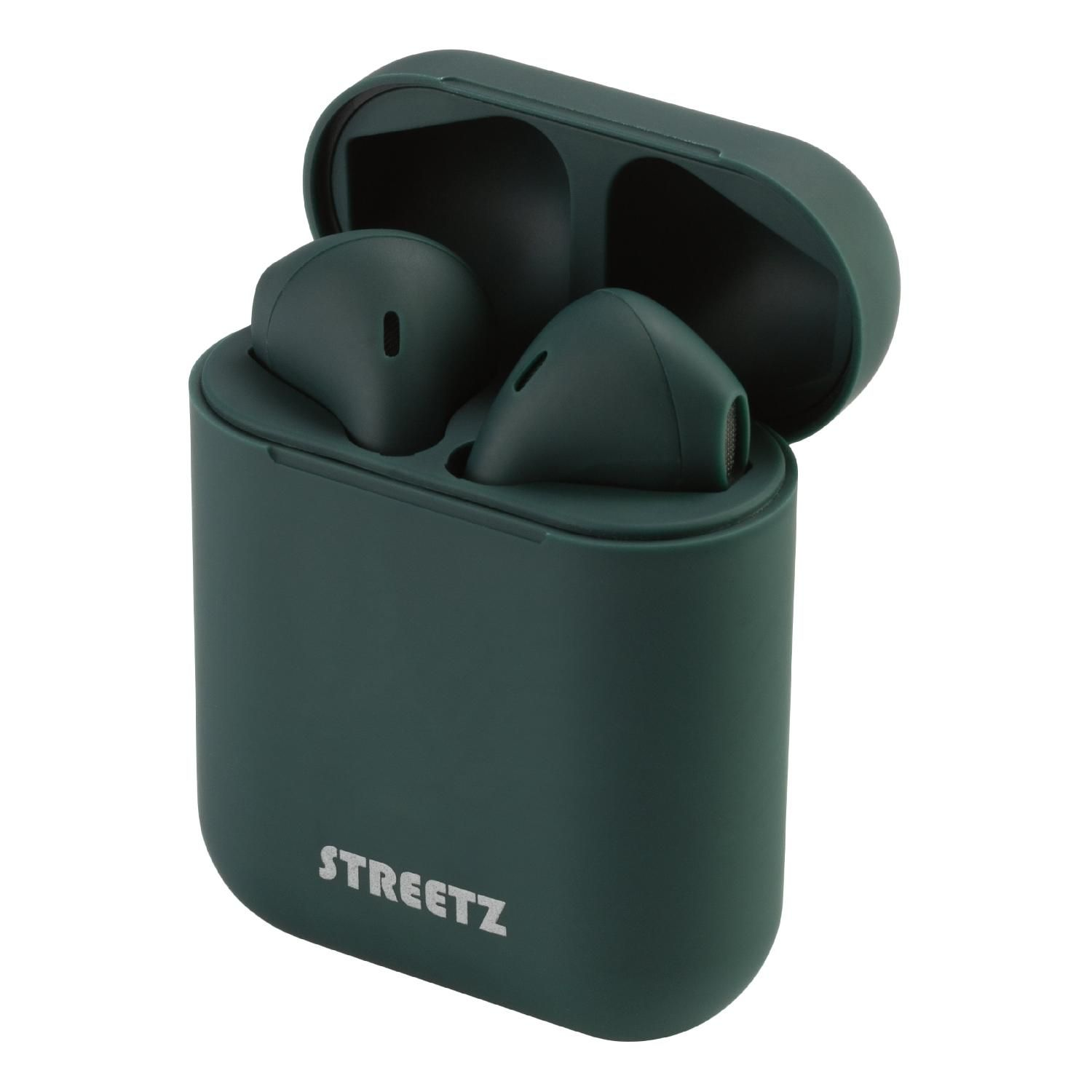 TWS Kopfhörer, STREETZ In-Ear Kopfhörer grün In-ear Bluetooth