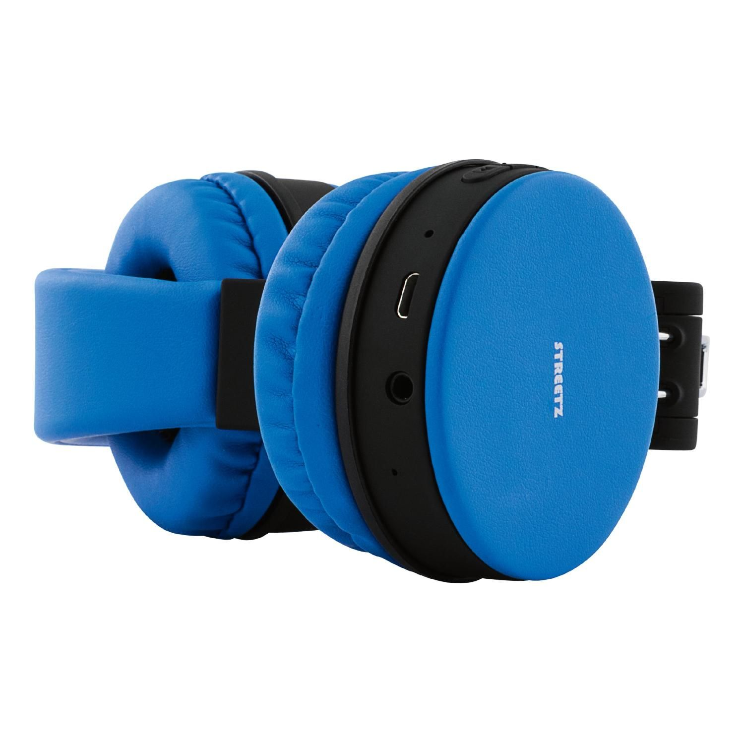 Kopfhörer, faltbar, Kopfhörer STREETZ Over-ear blau Bluetooth
