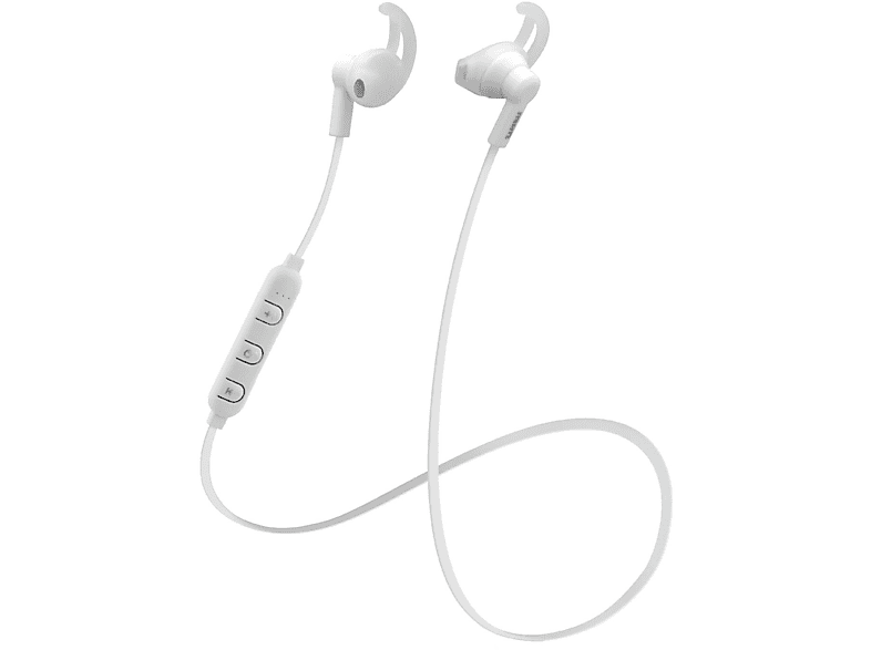 In-Ear-Kopfhörer In-Ear In-ear weiß STREETZ Bluetooth Sportkopfhörer,