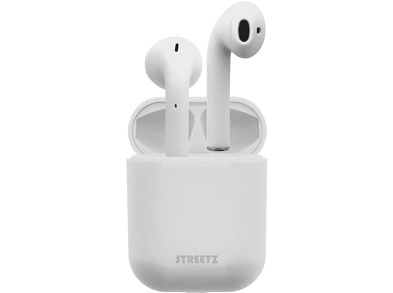 TWS Kopfhörer, STREETZ In-ear Kopfhörer Bluetooth In-Ear weiß