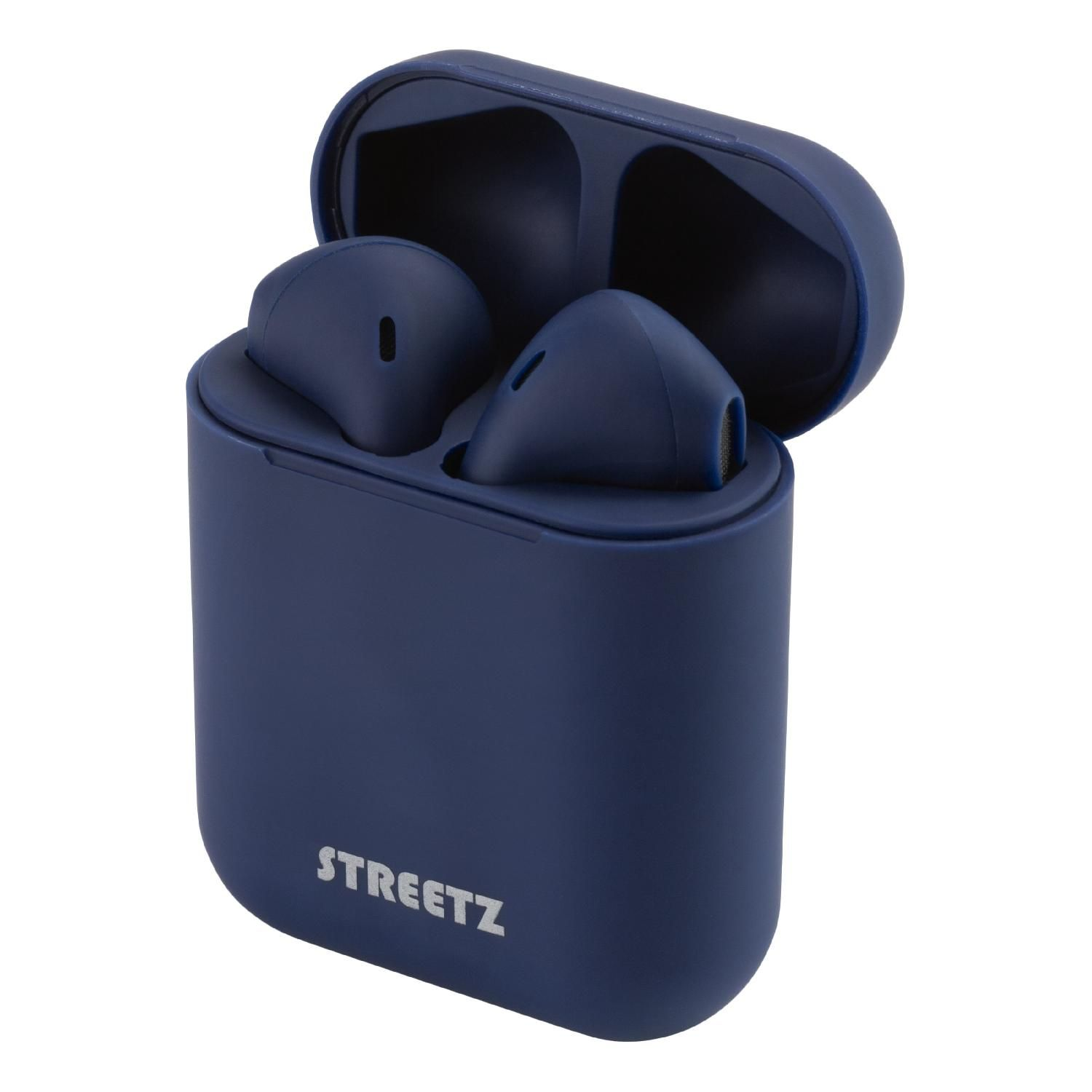 Bluetooth blau Kopfhörer Kopfhörer, STREETZ In-ear TWS In-Ear