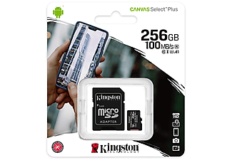 generatie Voorafgaan timer Tarjeta Micro SD - Kingston Canvas Select Plus 256GB KINGSTON } | MediaMarkt