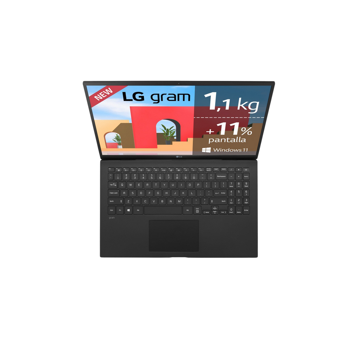 LG 17Z95P-G.AA78B, Notebook 512 GB SSD, 16 i7 Intel® Zoll Prozessor, Display, Schwarz RAM, 17 GB Core™ mit