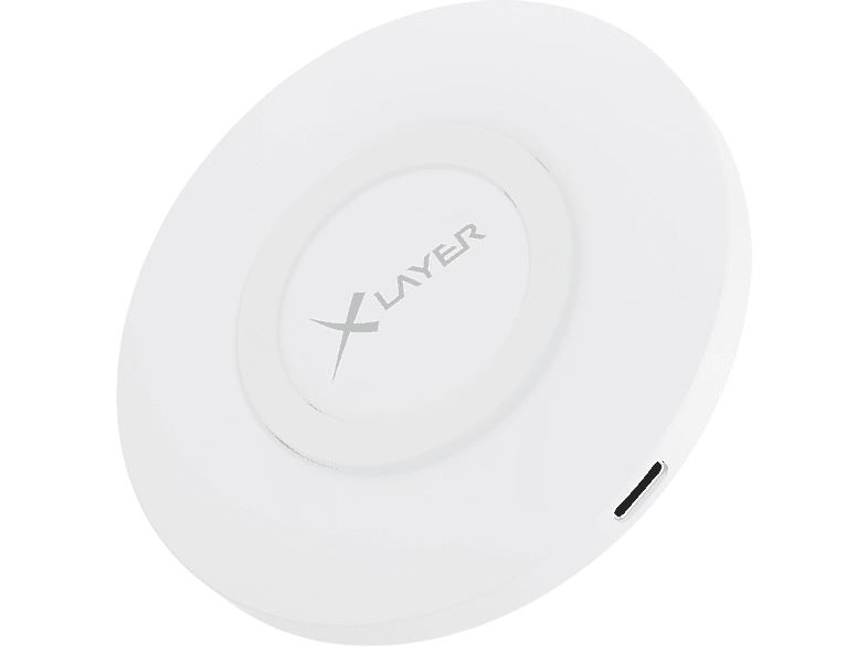 10W Charger XLAYER Volt, White Wireless Ladepad Induktive Ladestation Alle, 5/9 CHARGER QI-Zertifiziert