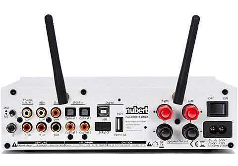 NUBERT nuConnect ampX Verstärker (2Kanäle, 110 Wattpro Kanal, Weiß) |  MediaMarkt