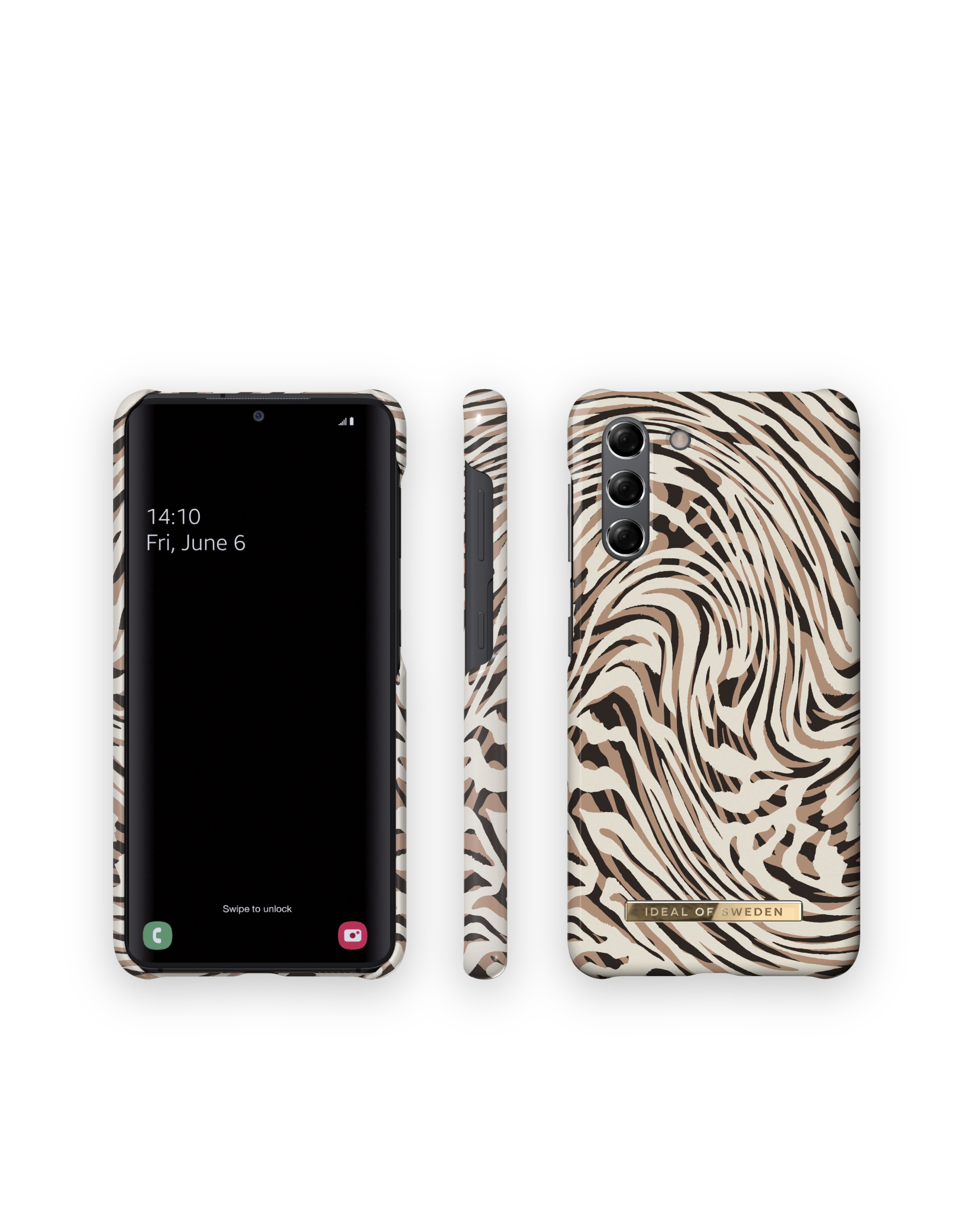 IDEAL OF SWEDEN IDFCSS22-S21-392, Backcover, Hypnotic Galaxy Samsung, S21, Zebra