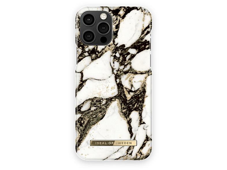 IDFCMR21-I2061-380, IDEAL Apple, Golden Backcover, iPhone SWEDEN 12/12 OF Calacatta Marble Pro,