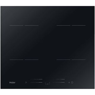 Placa de vitrocerámica - HAIER 33802770, 4 zonas, 59 cm, Negro