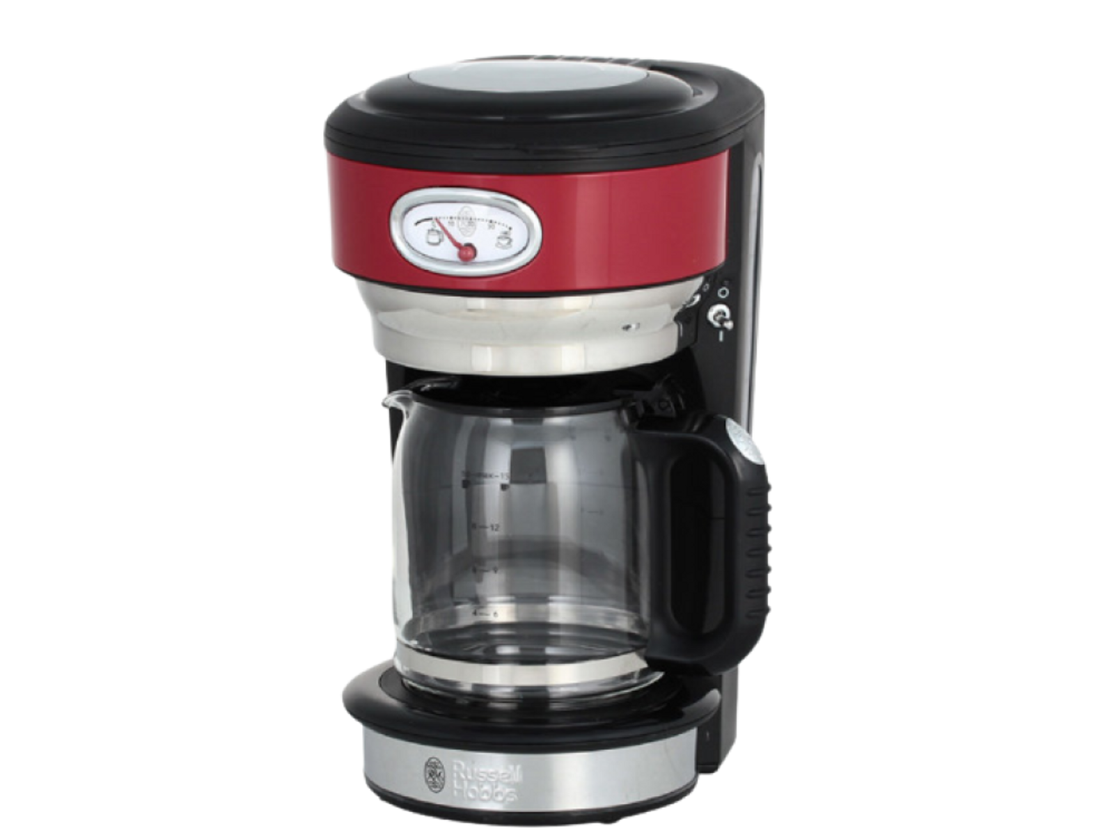 RUSSELL HOBBS Rot/Edelstahl 435503 Kaffeemaschine