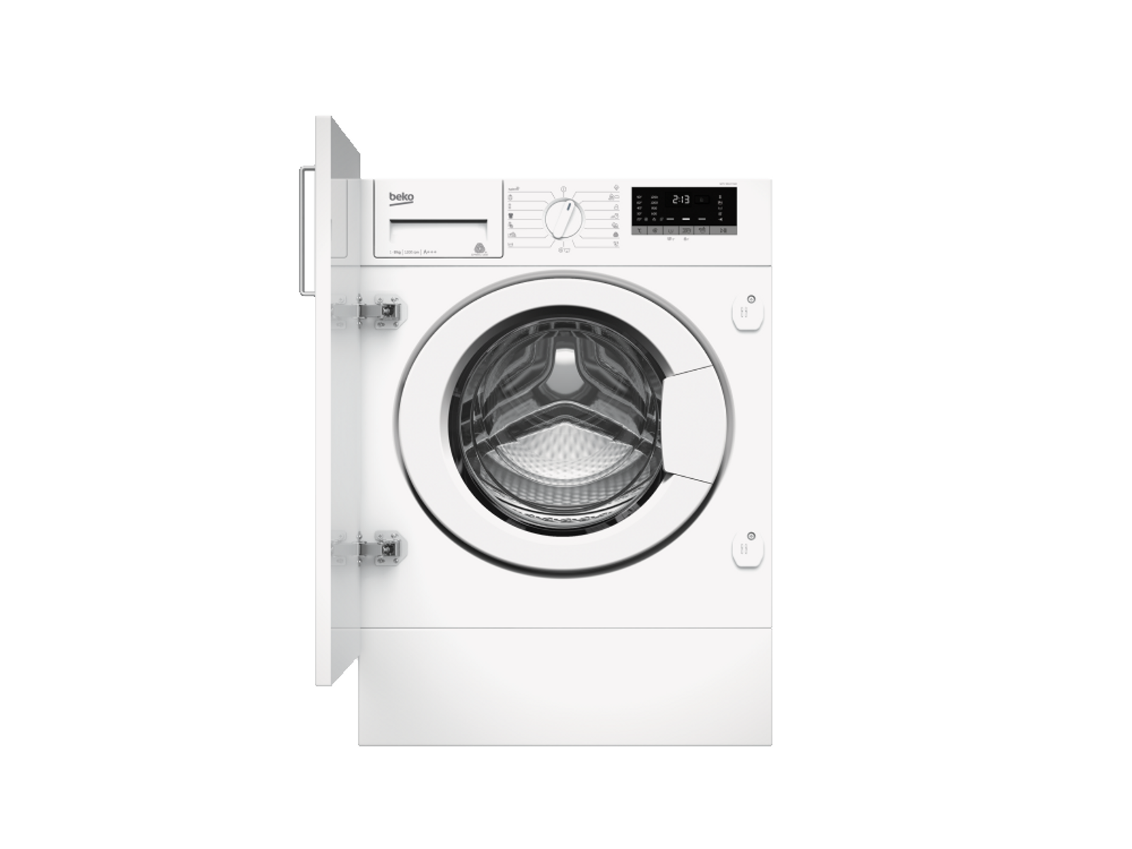 Lavadora carga frontal - WITV8612XWR BEKO, 8 kg, Blanco