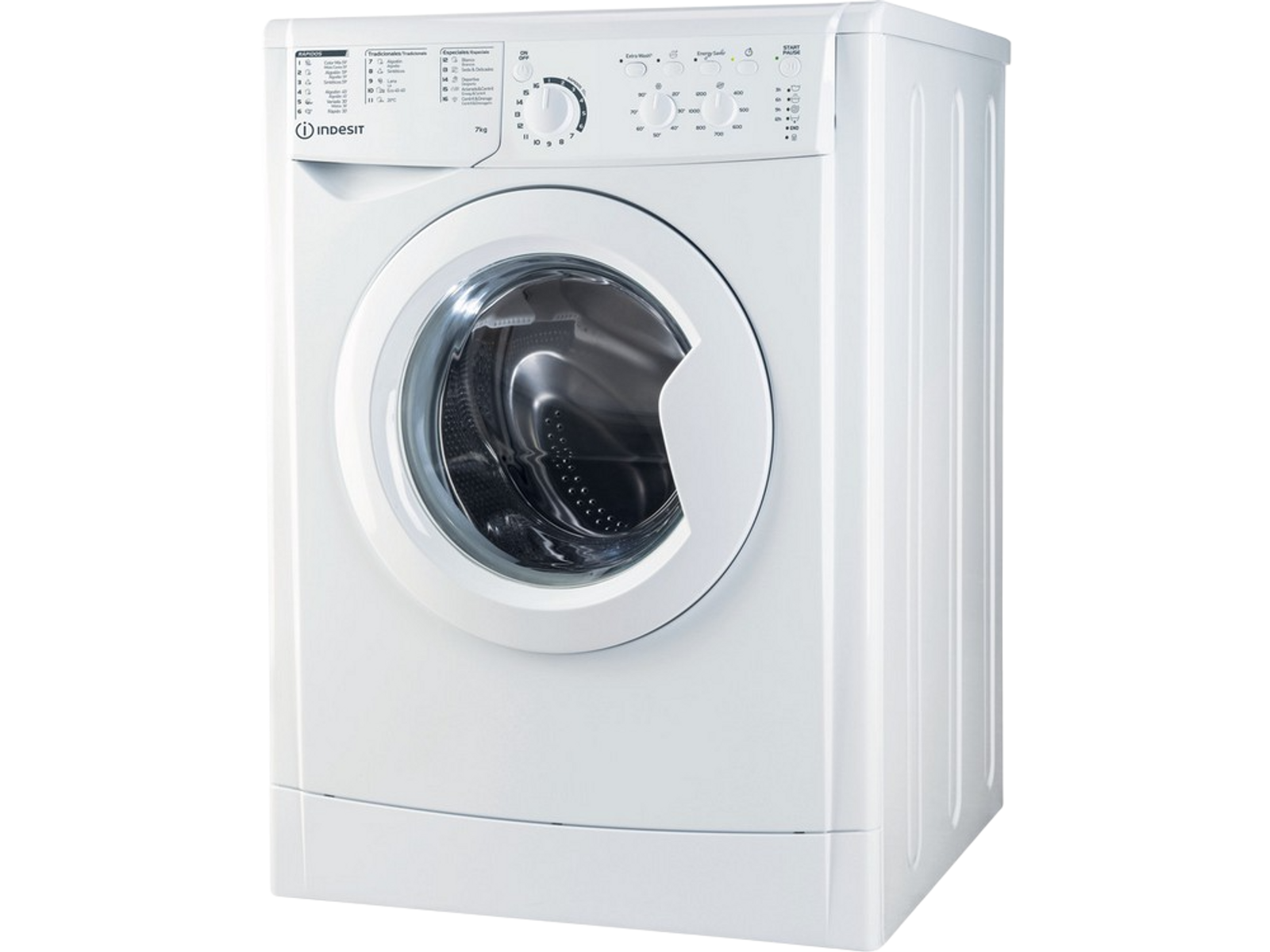 Lavadora carga frontal - EWC 71252 W SPT N INDESIT, 7 kg, Blanco