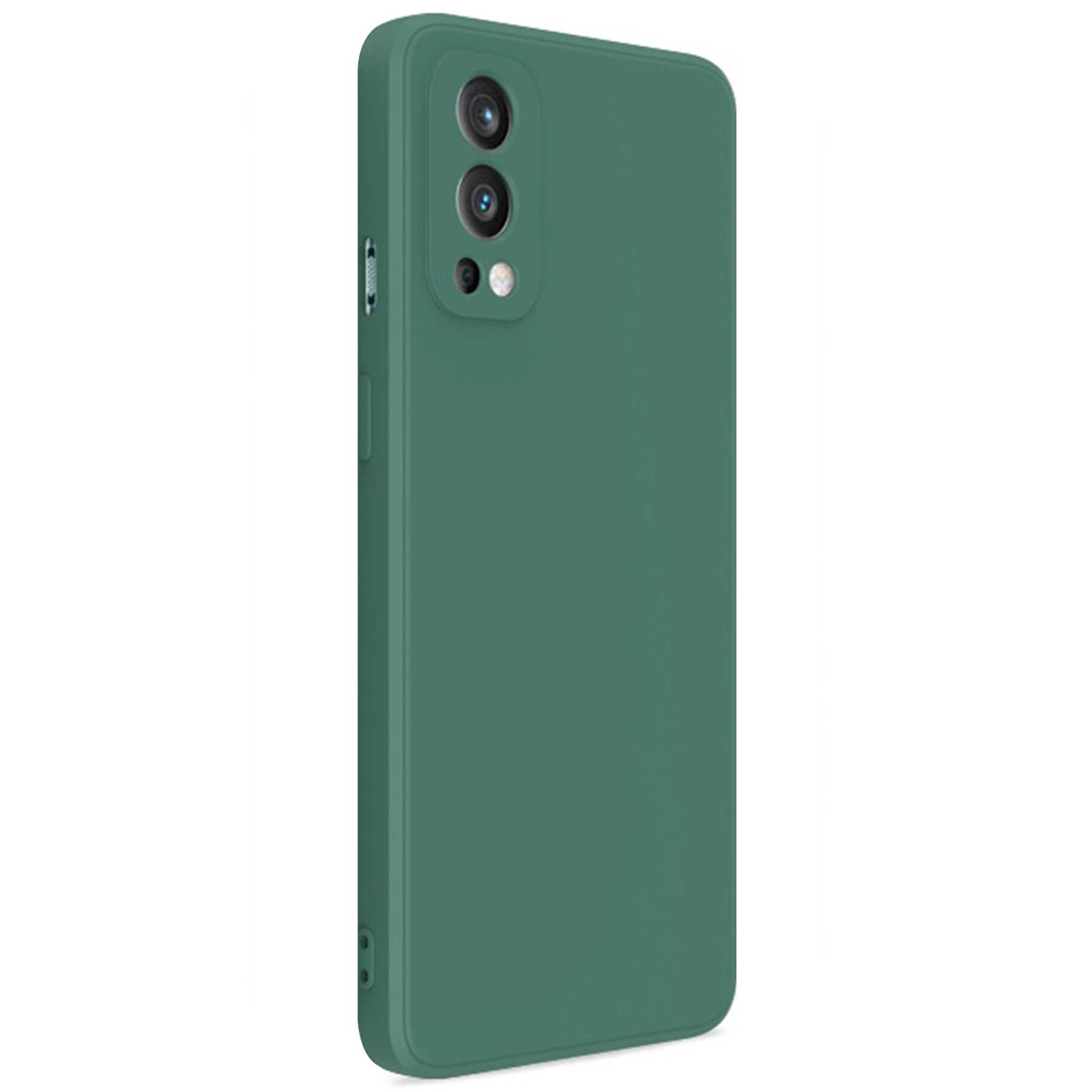 OnePlus, ENERGY MTB Case, Nord Silikon 2 MORE Backcover, Soft 5G, Dunkelgrün