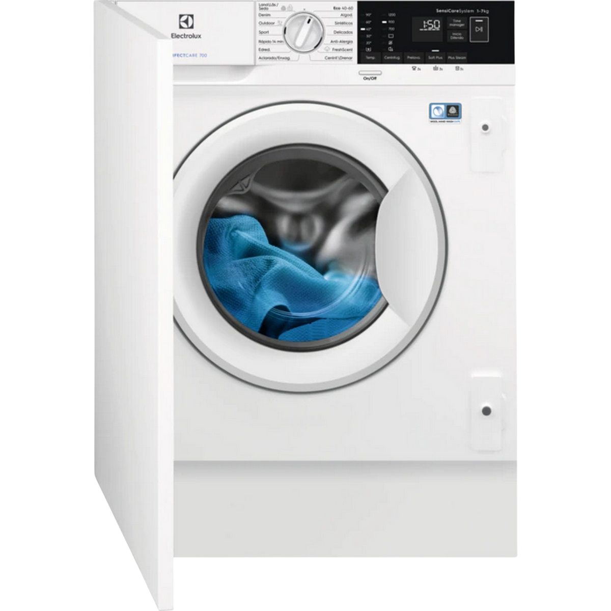 Lavadora carga frontal EN7F4722AN - ELECTROLUX, 7 kg, Blanco