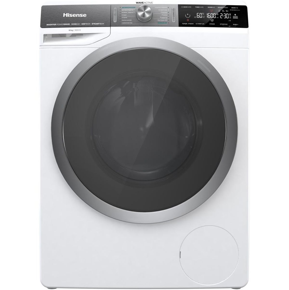 Lavadora carga frontal - WFGS1016VM HISENSE, 10 kg, Blanco