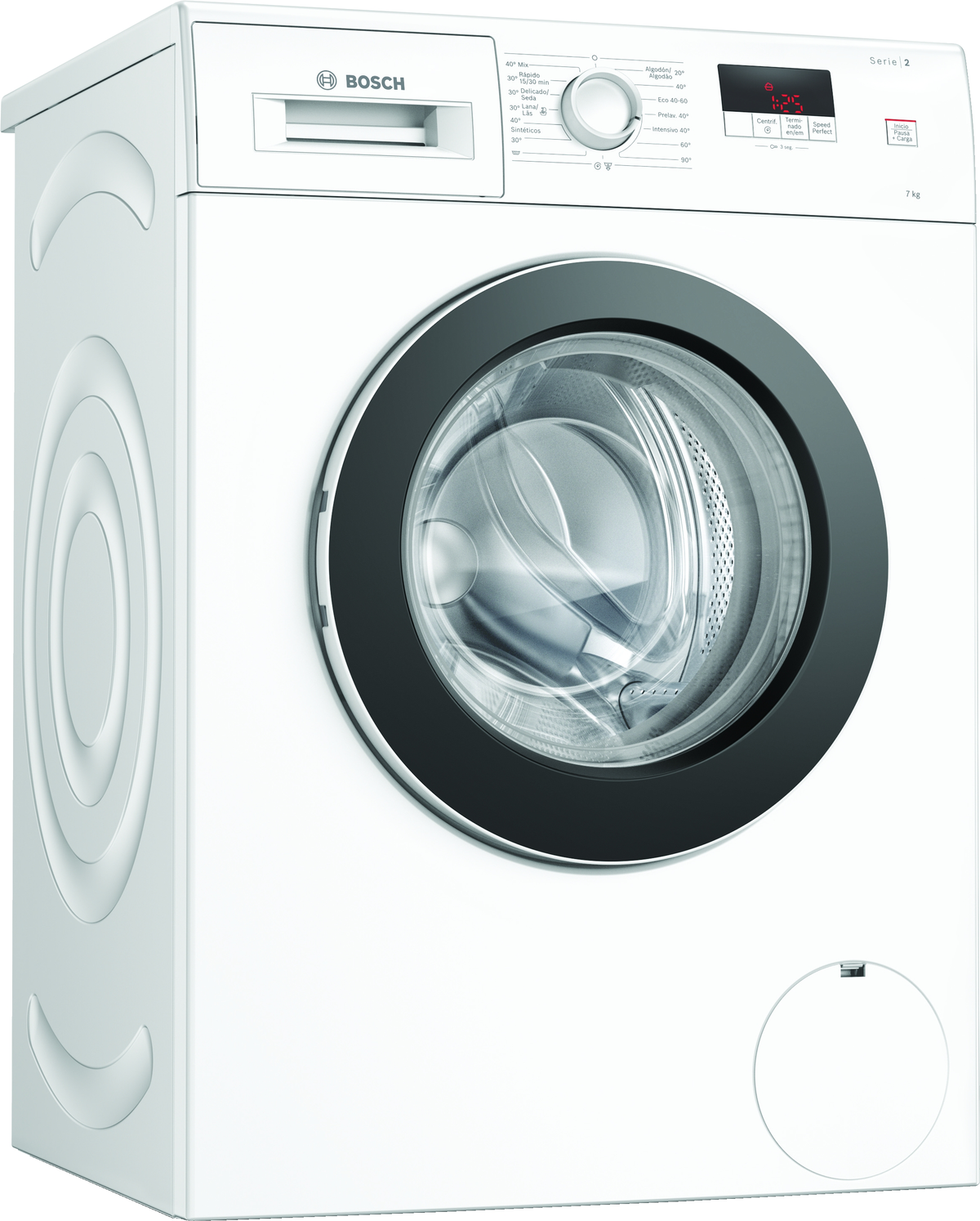 Lavadora carga frontal - WAJ20061ES BOSCH, 7 kg, Blanco