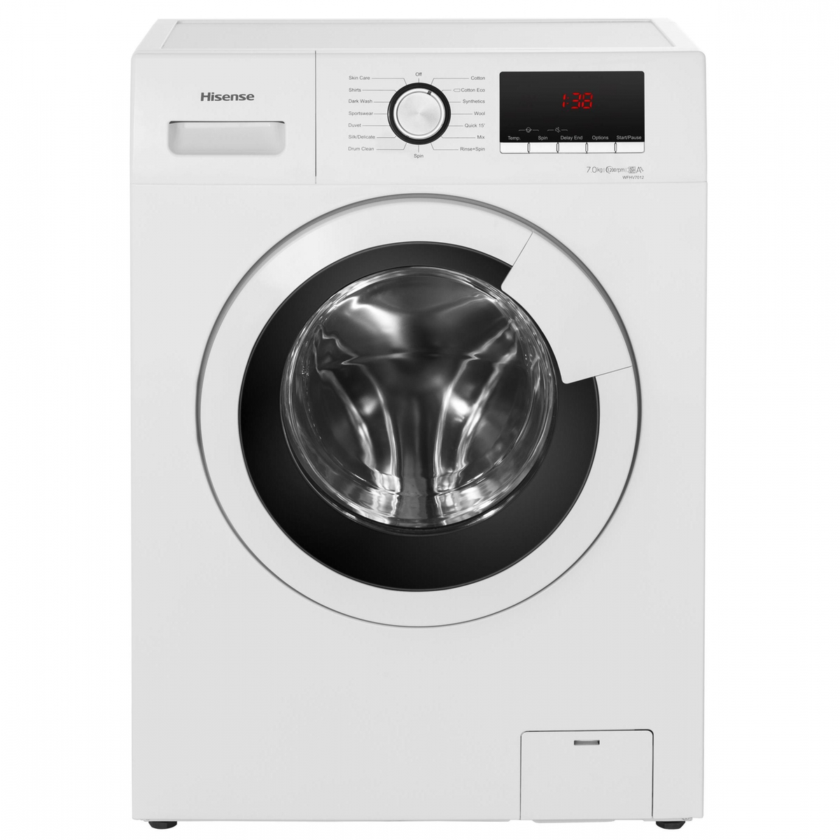 Lavadora carga frontal WFHV7012 - HISENSE, 7 kg, Blanco