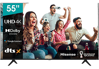 TV LED 55" 55A6G - HISENSE, UHD 4K, Negro