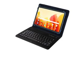 Funda con teclado  Nilox NXKB01, Para tablet 10.1, Teclado Bluetooth,  Universal, Nailon y poliéster, Negro