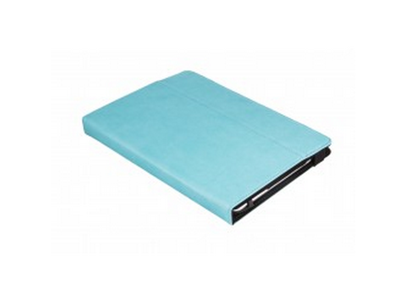 Una funda de tableta azul claro.