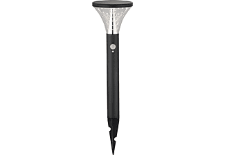 KIOM Durazzo Spike 50 cm schwarz 11030 Bewegungsmelder + Dauerlicht Solar Wegeleuchte warmweiß