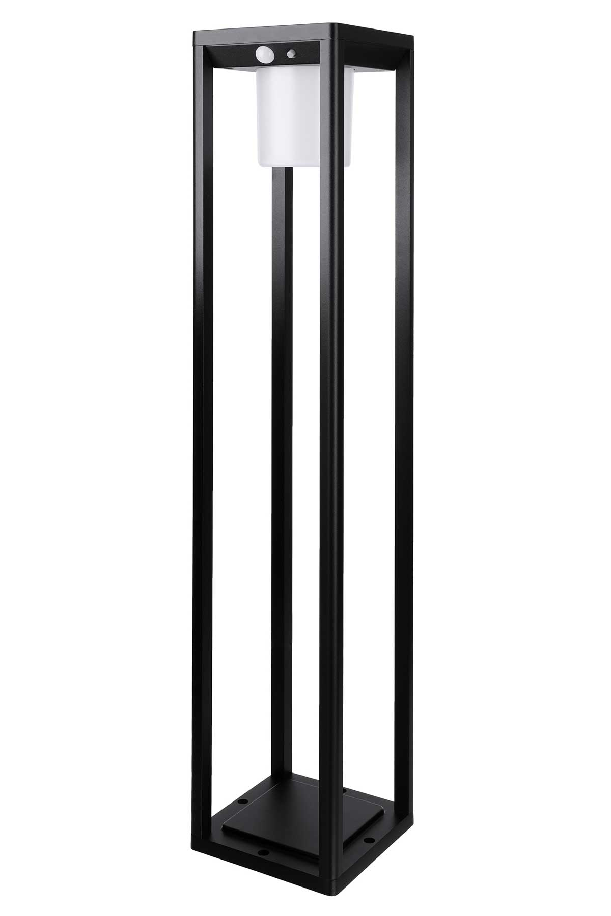 KIOM Reykja 80 cm schwarz 11033 Dauerlicht Bewegungsmelder Wegeleuchte + Solar warmweiß