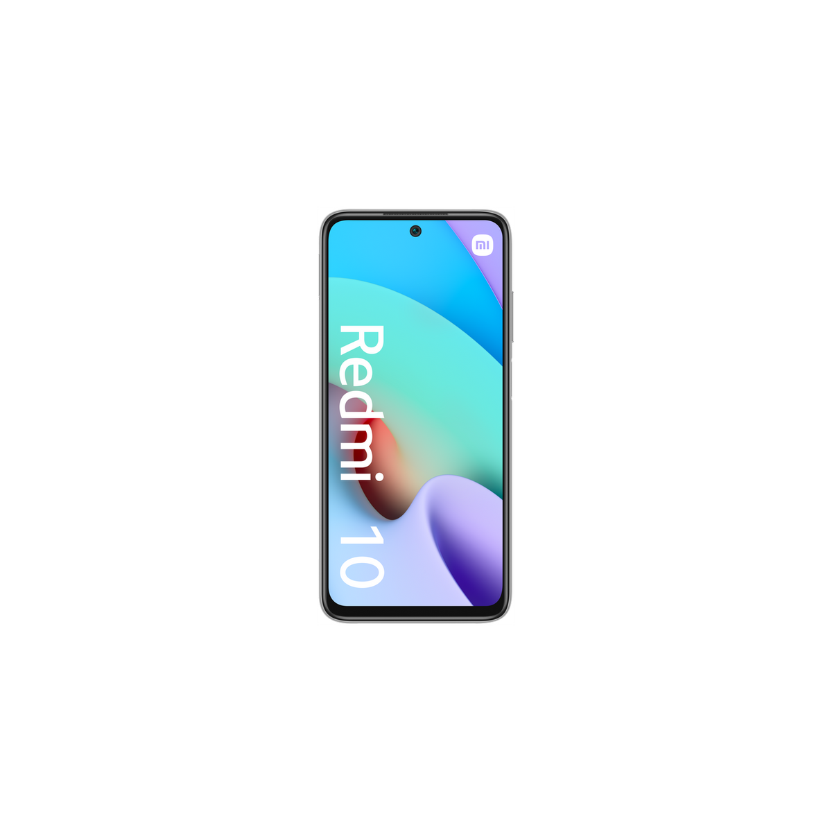 A smartphone with the text 'Redmi 10' displayed on its screen.
