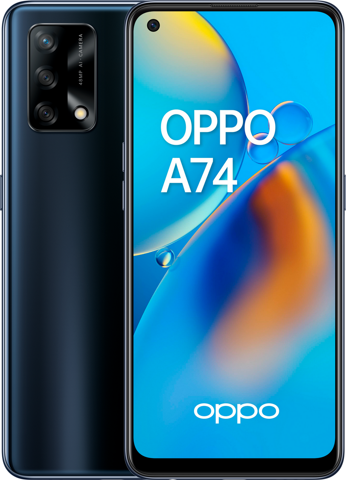 Móvil - A74 OPPO, Negro, 128 GB, 6 GB, 6,43 ", Qualcomm Snapdragon 662