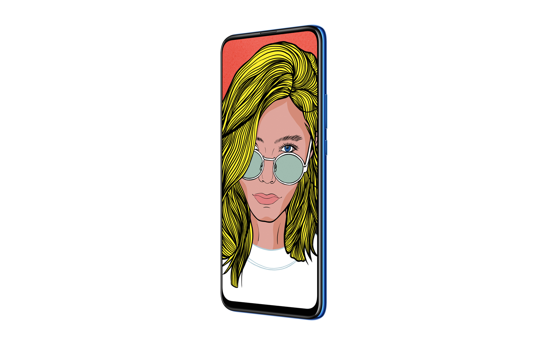 Ein Xiaomi-Smartphone mit einem weißen Quadrat mit dem Xiaomi-Logo auf dem Display.