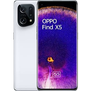 Móvil - OPPO FIND X5, Blanco, 256 GB, 8 GB RAM, 6,55 ", Qualcomm Snapdragon™ 888 5G, 4800 mAh, Android