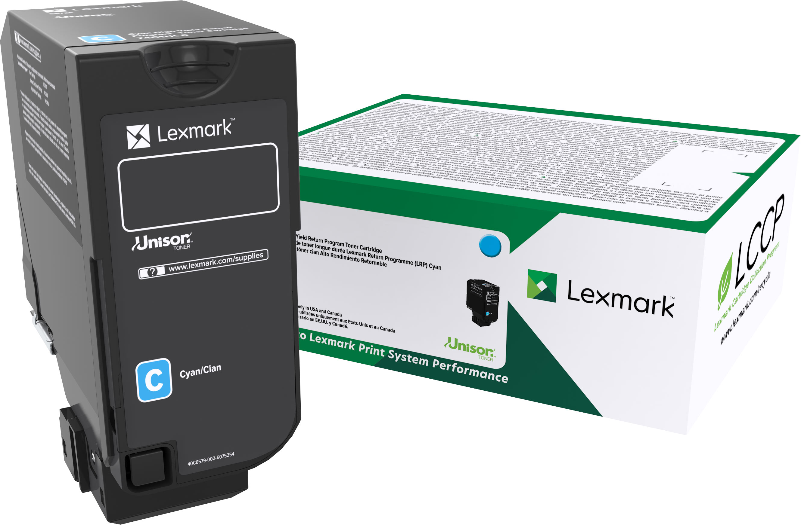 (74C2SC0) 74C0S20 cyan LEXMARK Toner 74C2SCE,