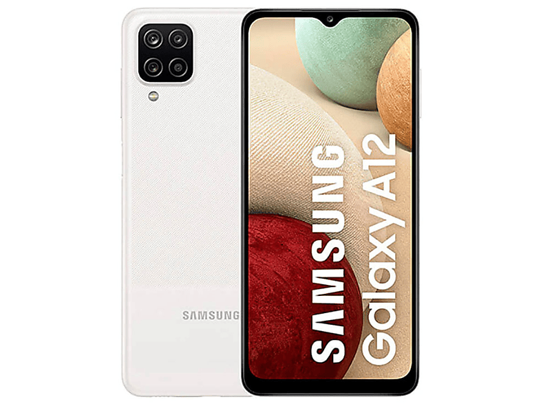 Móvil | SAMSUNG Galaxy A12, Blanco, 64 GB, 4 GB RAM, 6,5 ", PLS ...