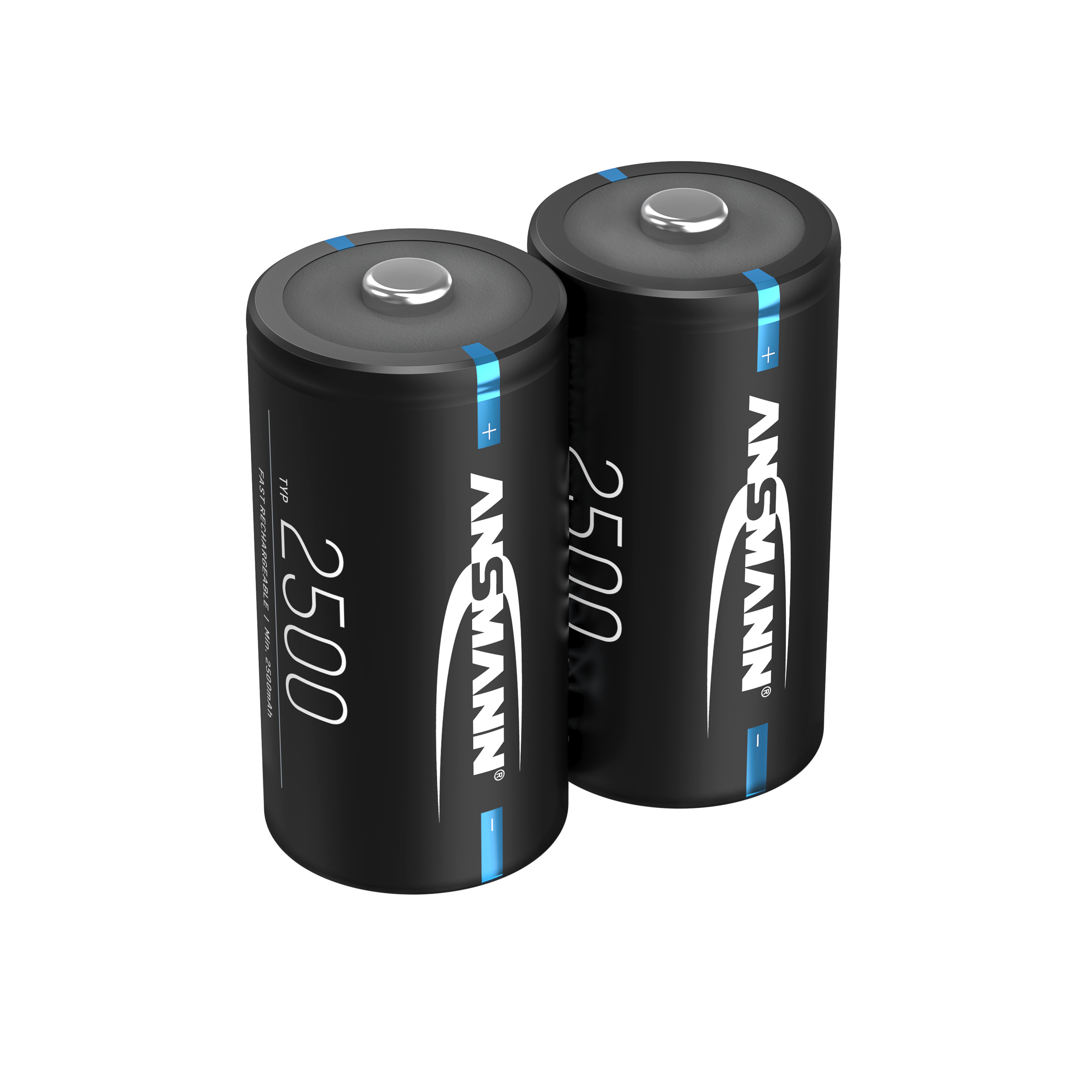 Black Nickel-Metallhydrid 2500 Batterie, wiederaufladbar Baby C C 2500 Akku Edition 1.2 (NiMH), Volt, ANSMANN mAh 2 Stück