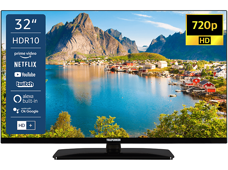 Telefunken D32h660x5cwi Led Tv Flat 32 Zoll 80 Cm Hd Ready Smart Tv Mediamarkt 7288