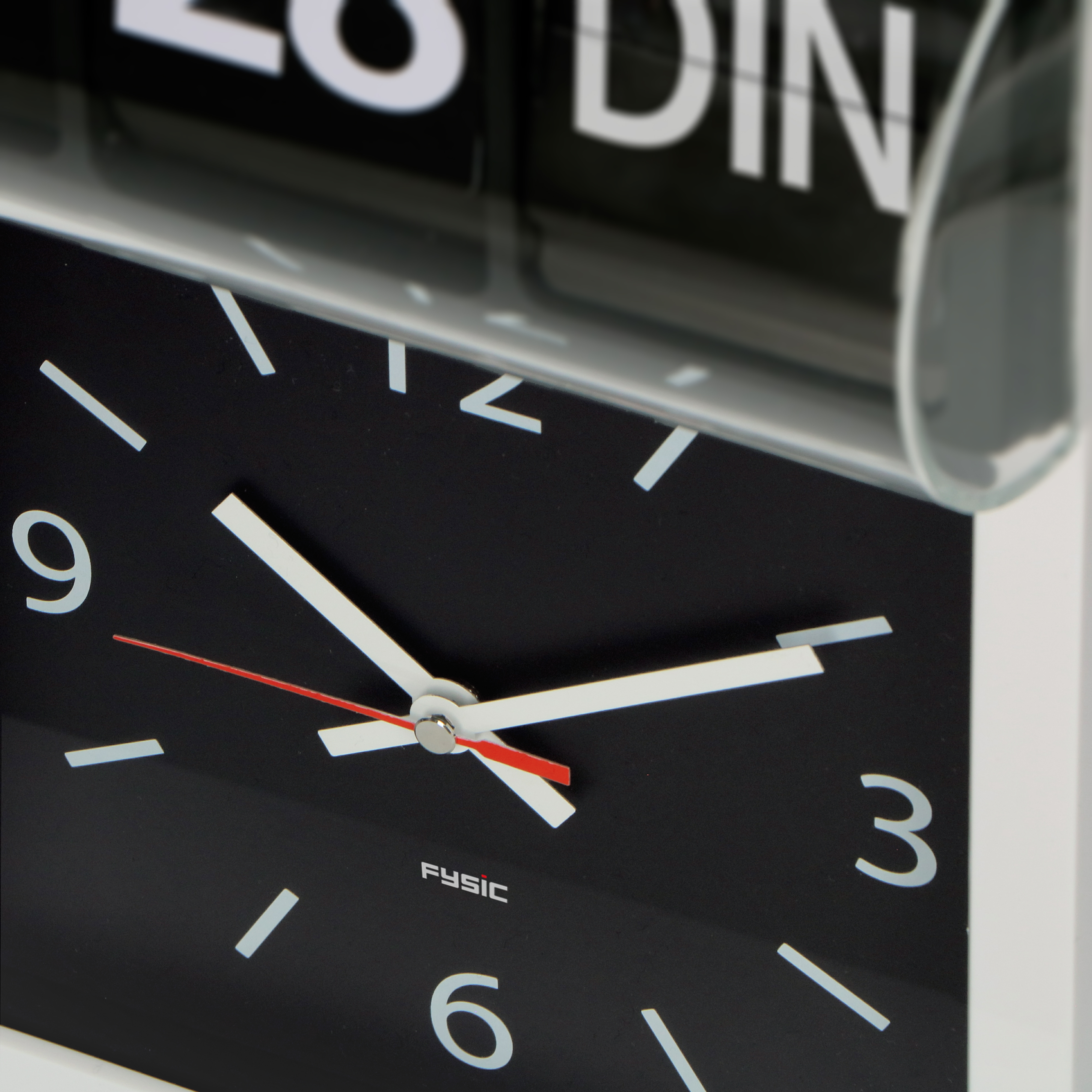 Wanduhr Zeit, analoge mit Demenz-Uhr FYSIC Tag - FK800 Große Datum und -