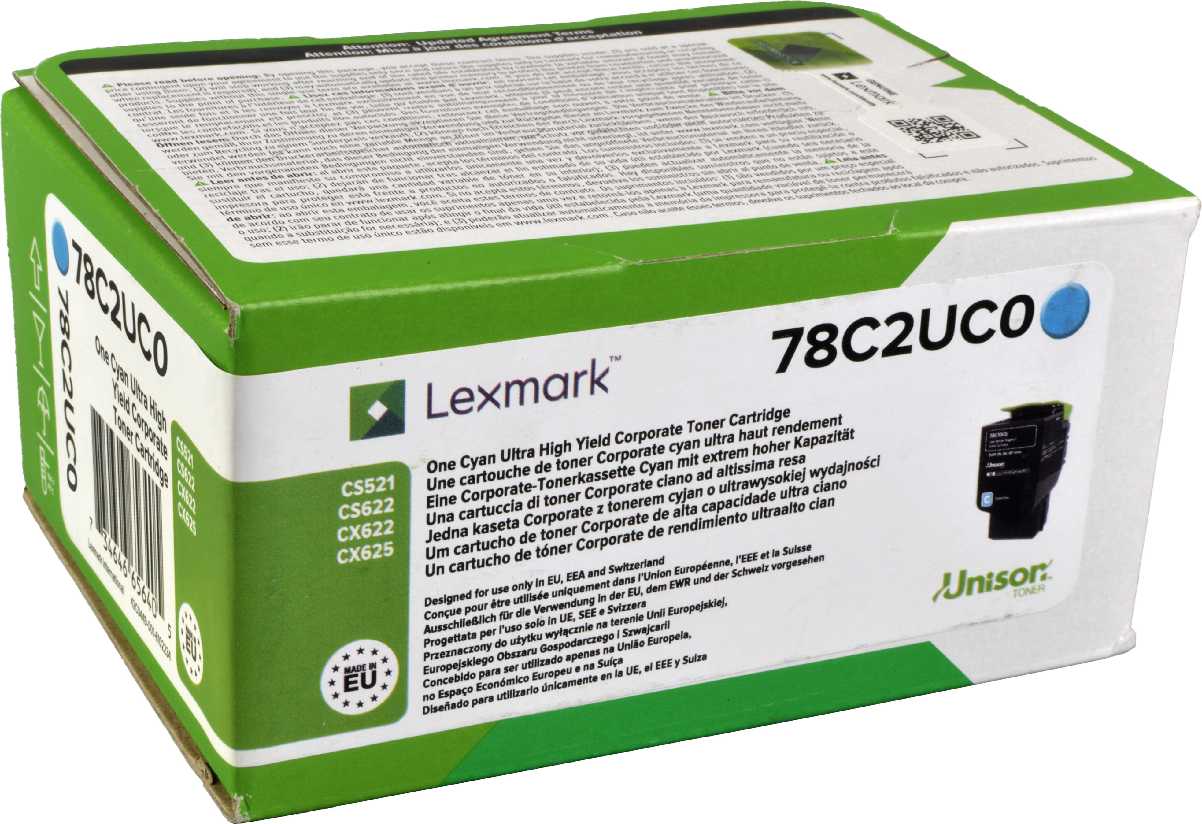 78C0U20 cyan 78C2UCE, (78C2UC0) Toner LEXMARK