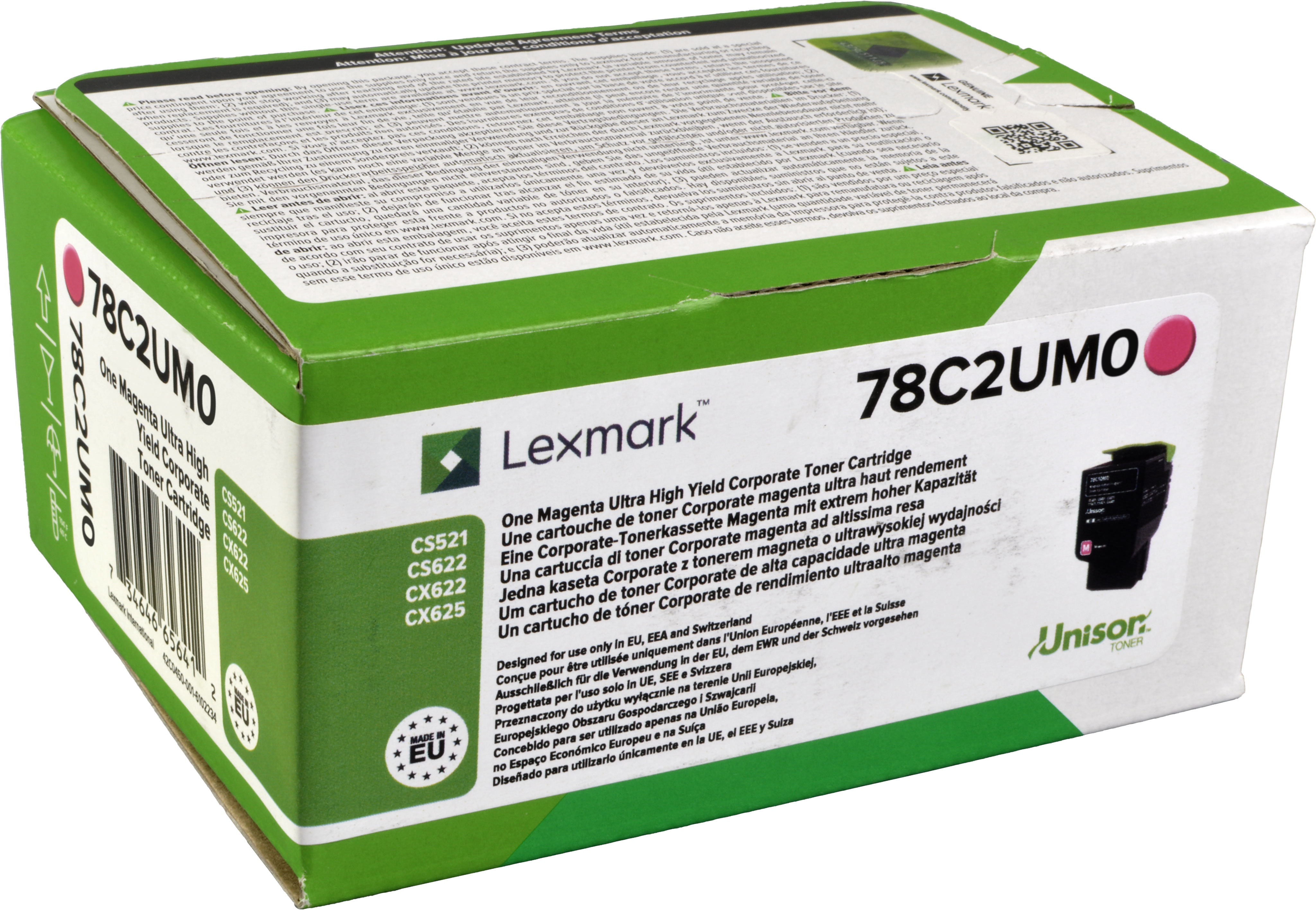magenta LEXMARK 78C2UME, 78C0U30 Toner