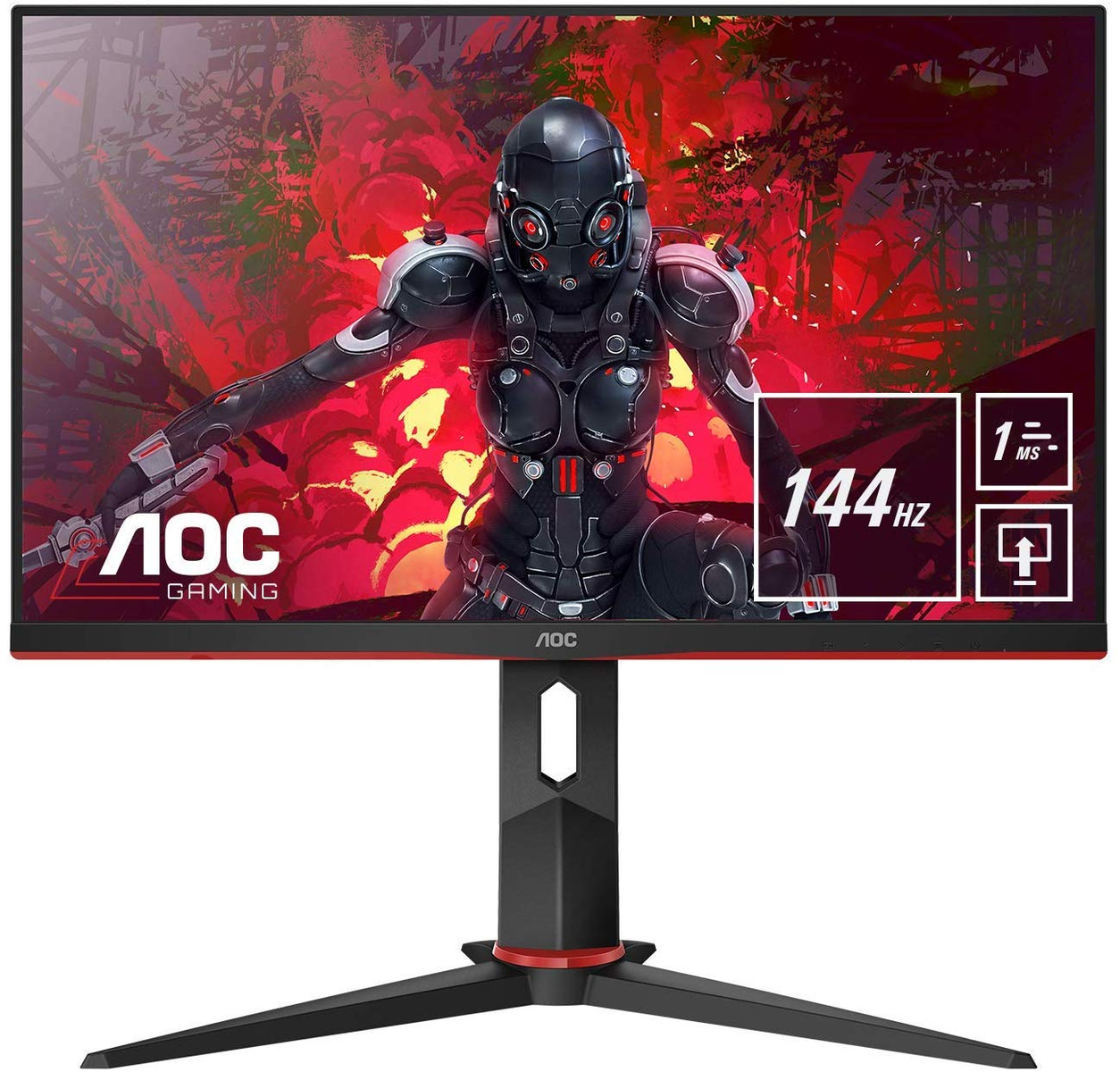 Monitor gaming - 24G2U AOC, 24 ", Full-HD, 1 ms, -, Negro