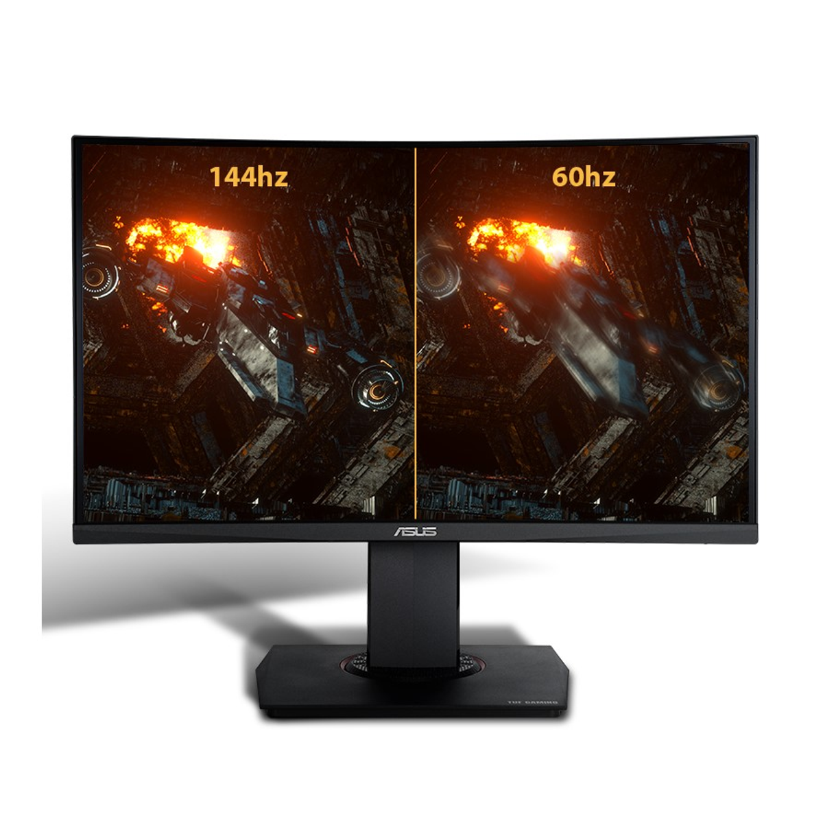 Monitor gaming - VG24VQ 23.6P FHD 144HZ ASUS, 24 ", Full-HD, 1 ms, 1x DisplayPort1.2, 2x HDMI (v1.4), conector de auriculares, Negro