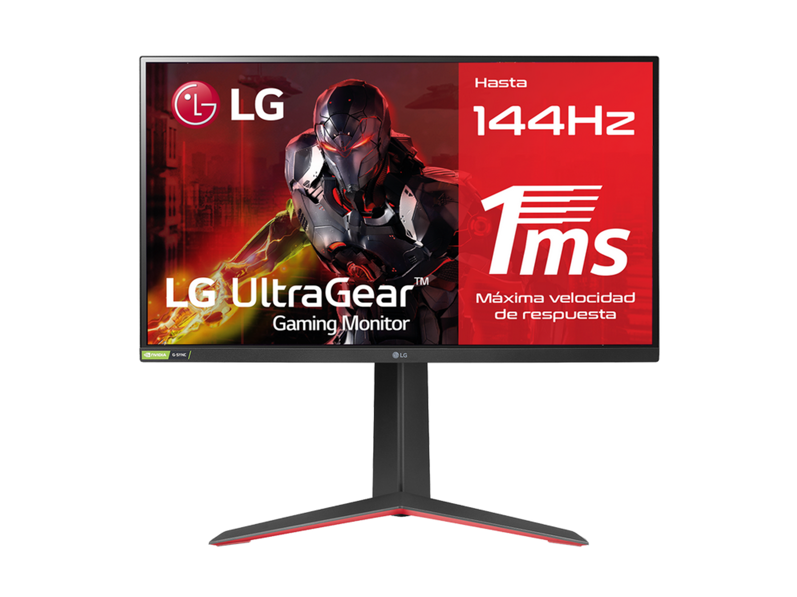 Monitor gaming - 8806091278838 LG ELECTRONICS, 27 ", QHD, 1 ms, 2x HDMI 1.4, Negro