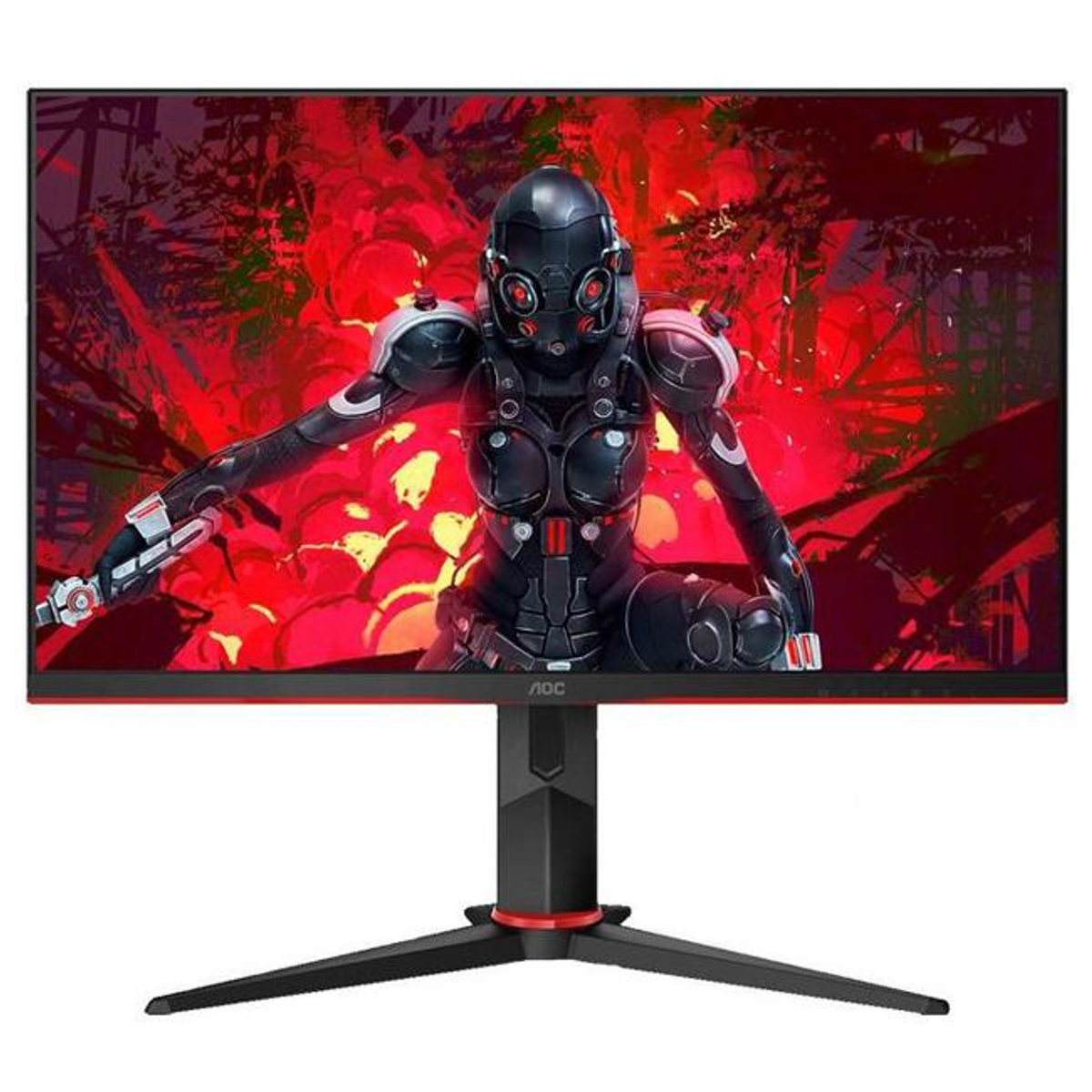 Monitor gaming - 24G2U5 AOC, 23,82 ", Full-HD, 1 ms, DisplayPort 1.2 x 1, HDMI 1.4 x 2, USB 3.0 x 4, Jack 3.5 mm, Negro