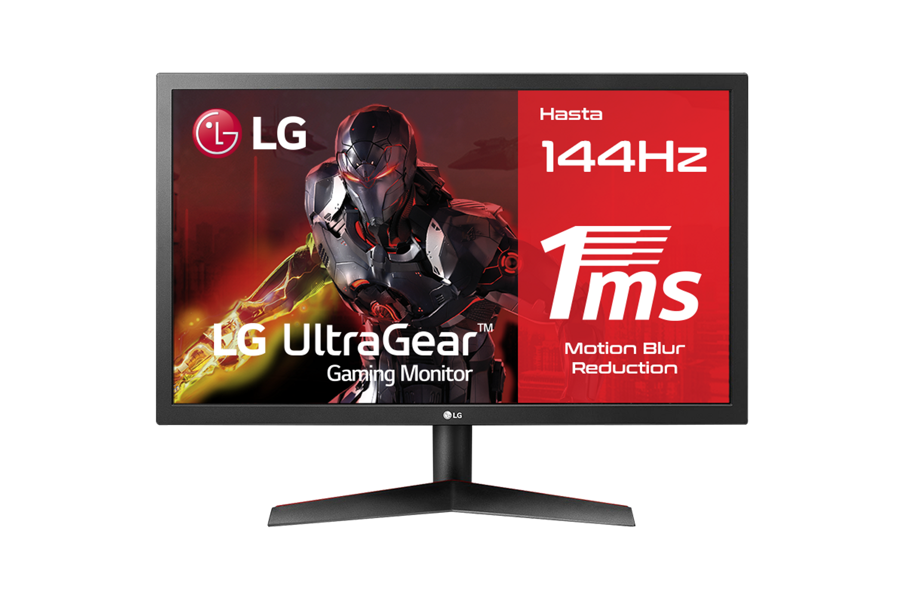 Monitor Gaming - 24GL600F LG, 24 ", Full-HD, 1 ms, HDMI / Display / Auriculares, Negro